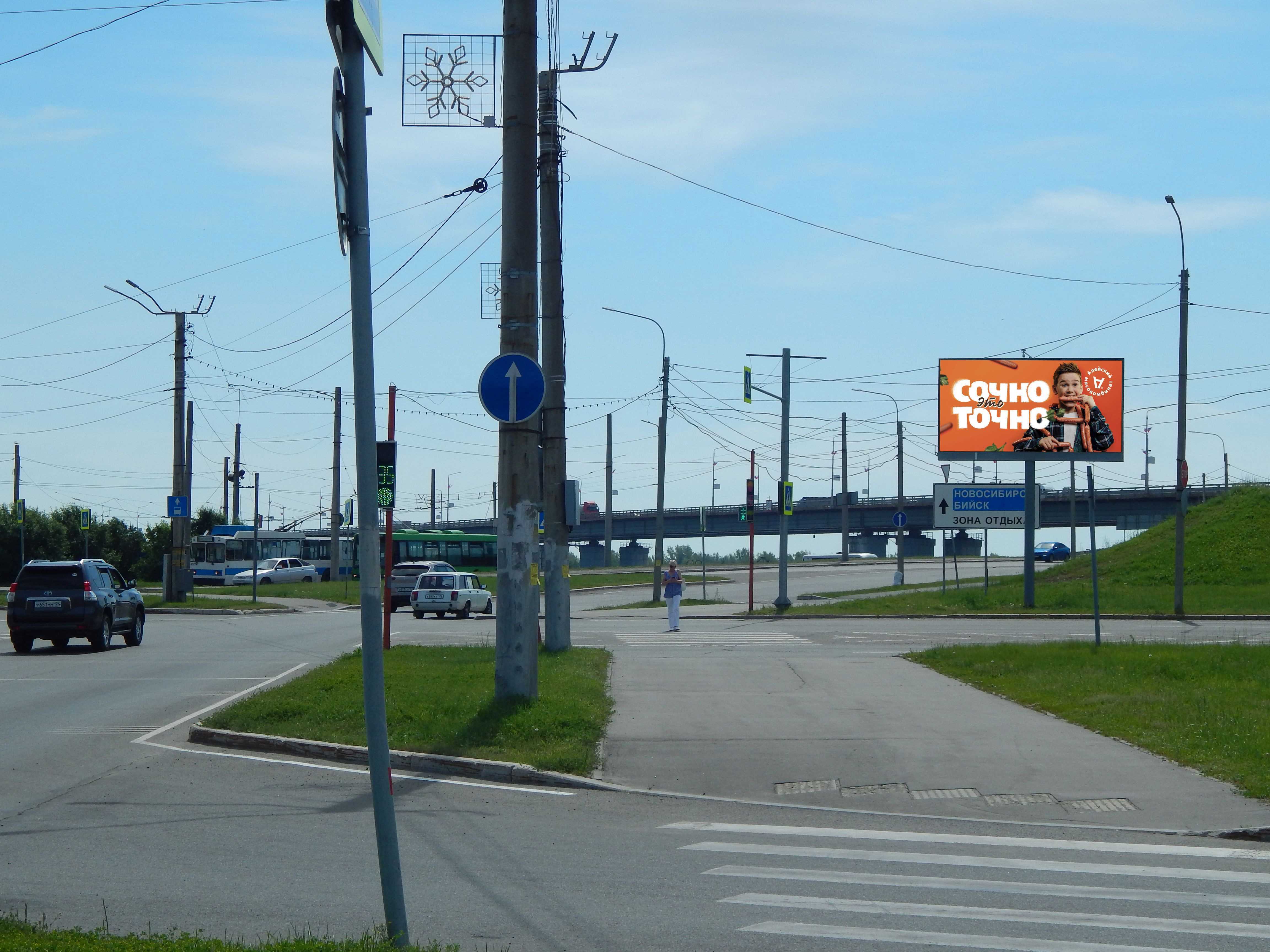 Реклама 3x6 по адресу Баварина пл., 17/Мамонтова ул., Речной вокзал (Digital)