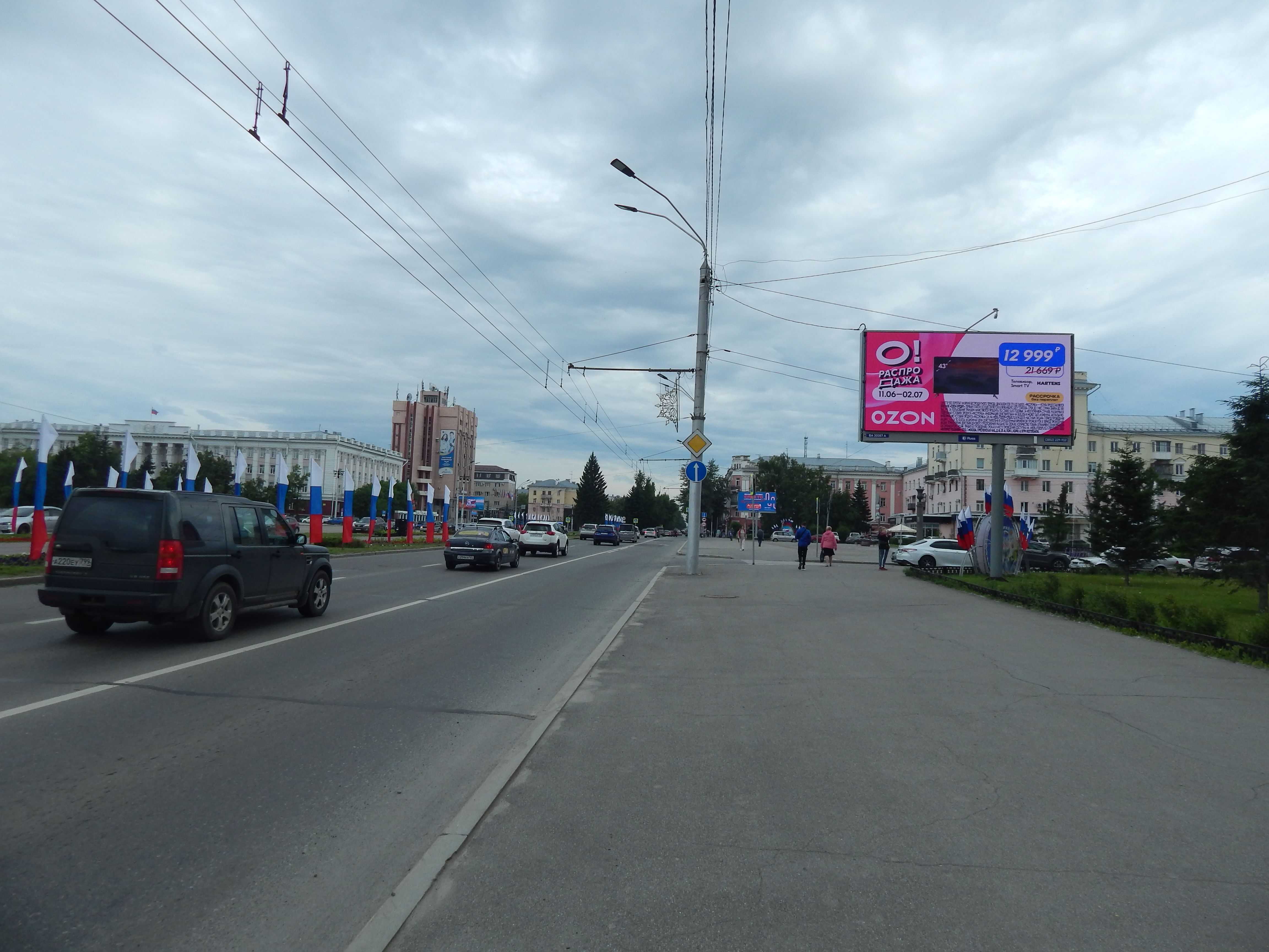 Реклама 3x6 по адресу Ленина пр., 54 - пл. Советов, Финансовый унив., Главпочта  (Digital)