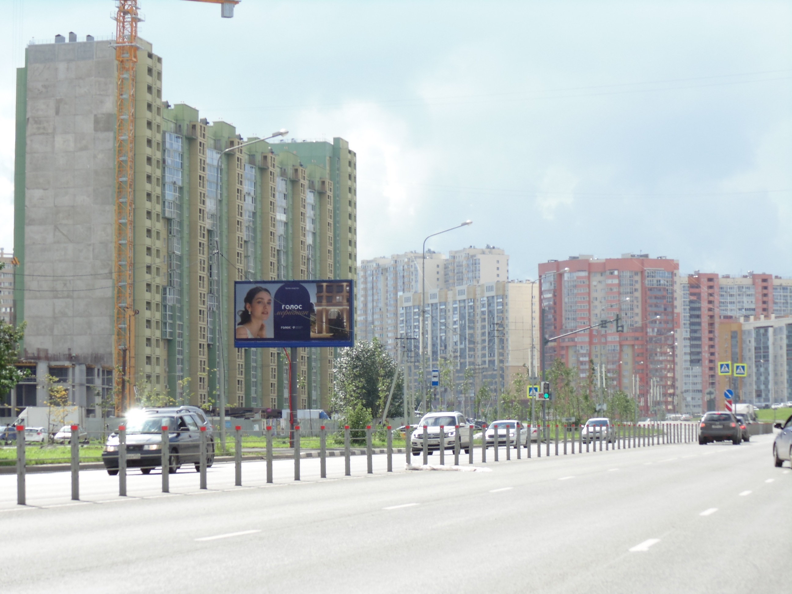 Реклама 3x6 по адресу Университетская наб.  61 / Наркома Малышева ул.