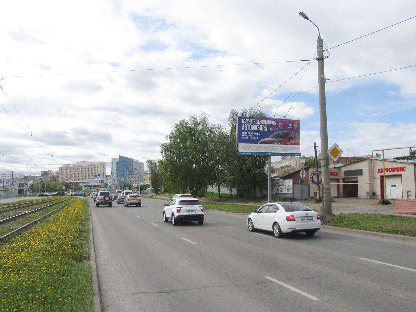 Реклама 3x6 по адресу Победы пр-т / Неглинная ул., д. 108 (Обувная Фабрика)