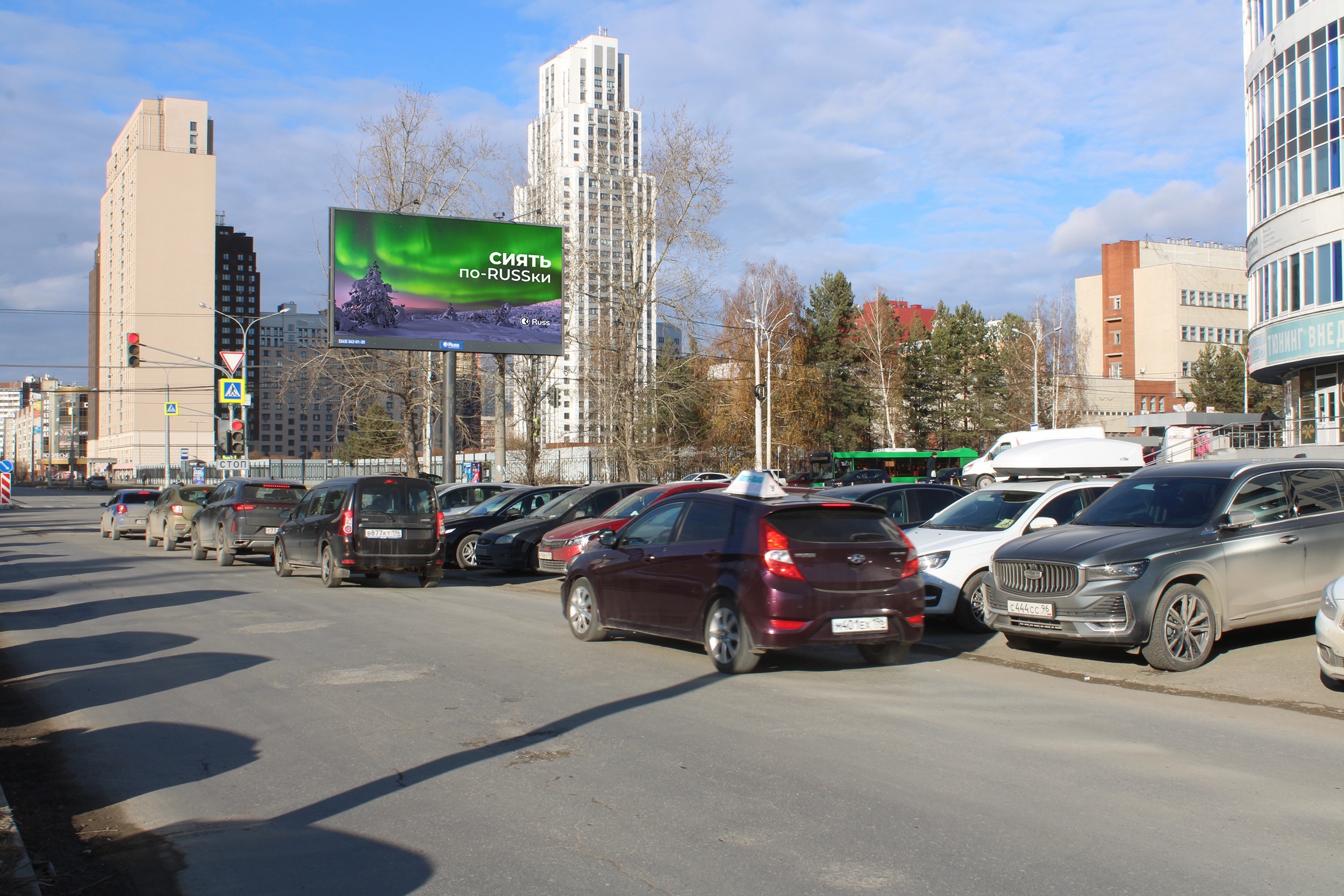 Реклама 3x6 по адресу Краснолесье ул. / Амудсена ул. (поз.2)