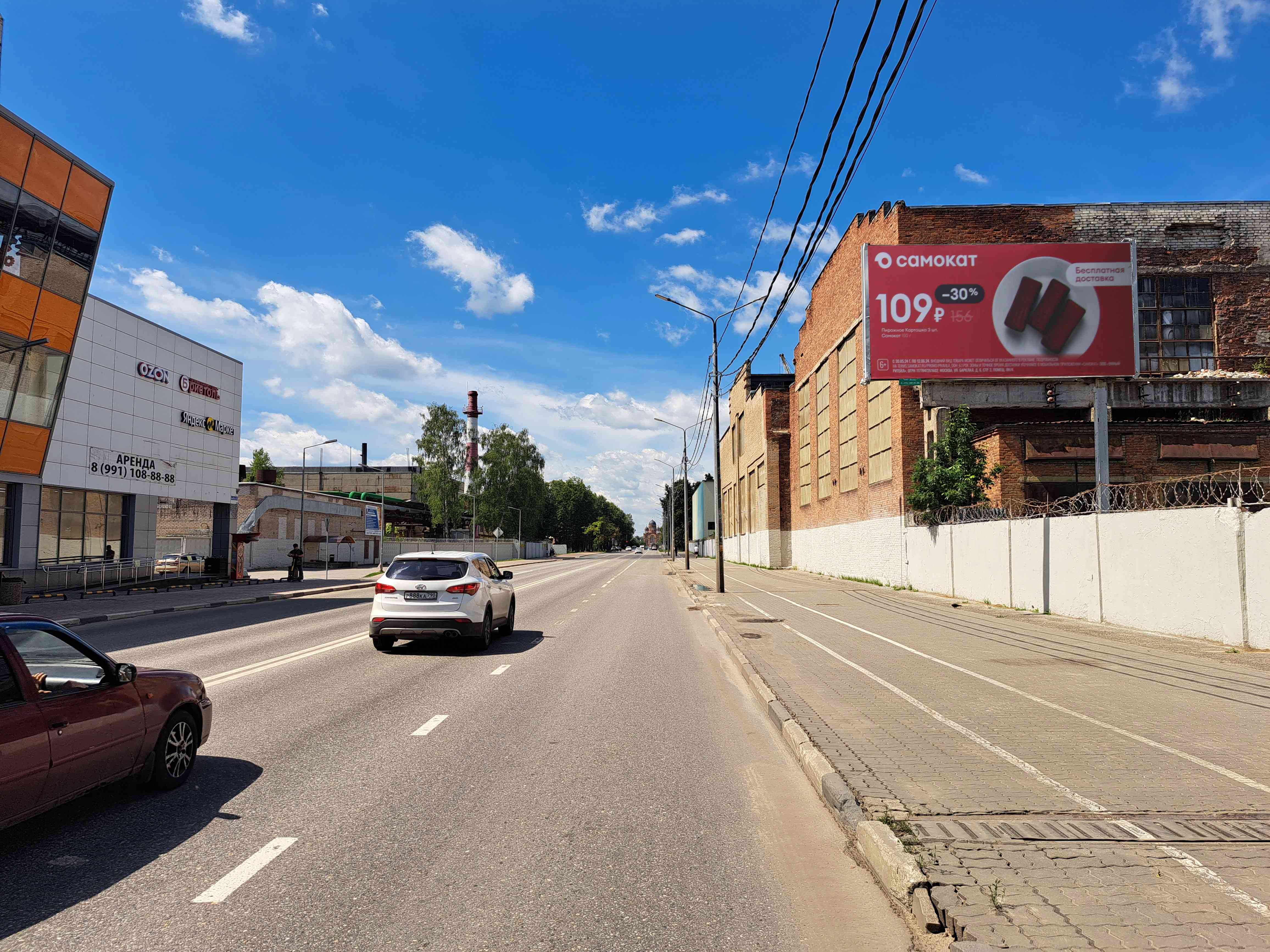 Реклама 3x6 по адресу ул. Корешкова, возле дома 02