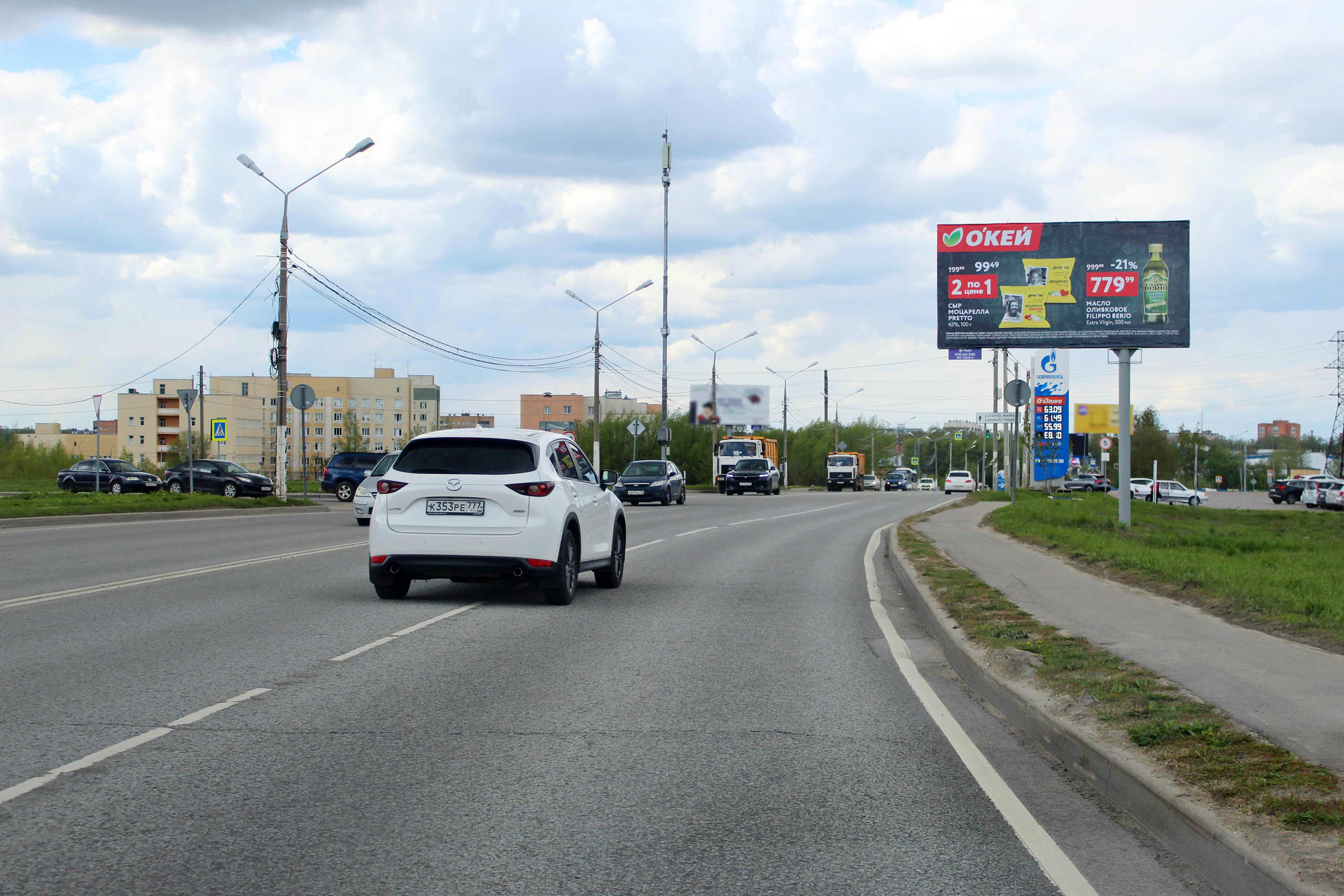 Реклама 3x6 по адресу ул. Победы, д. 11, в 58м. от угла дома, №508A