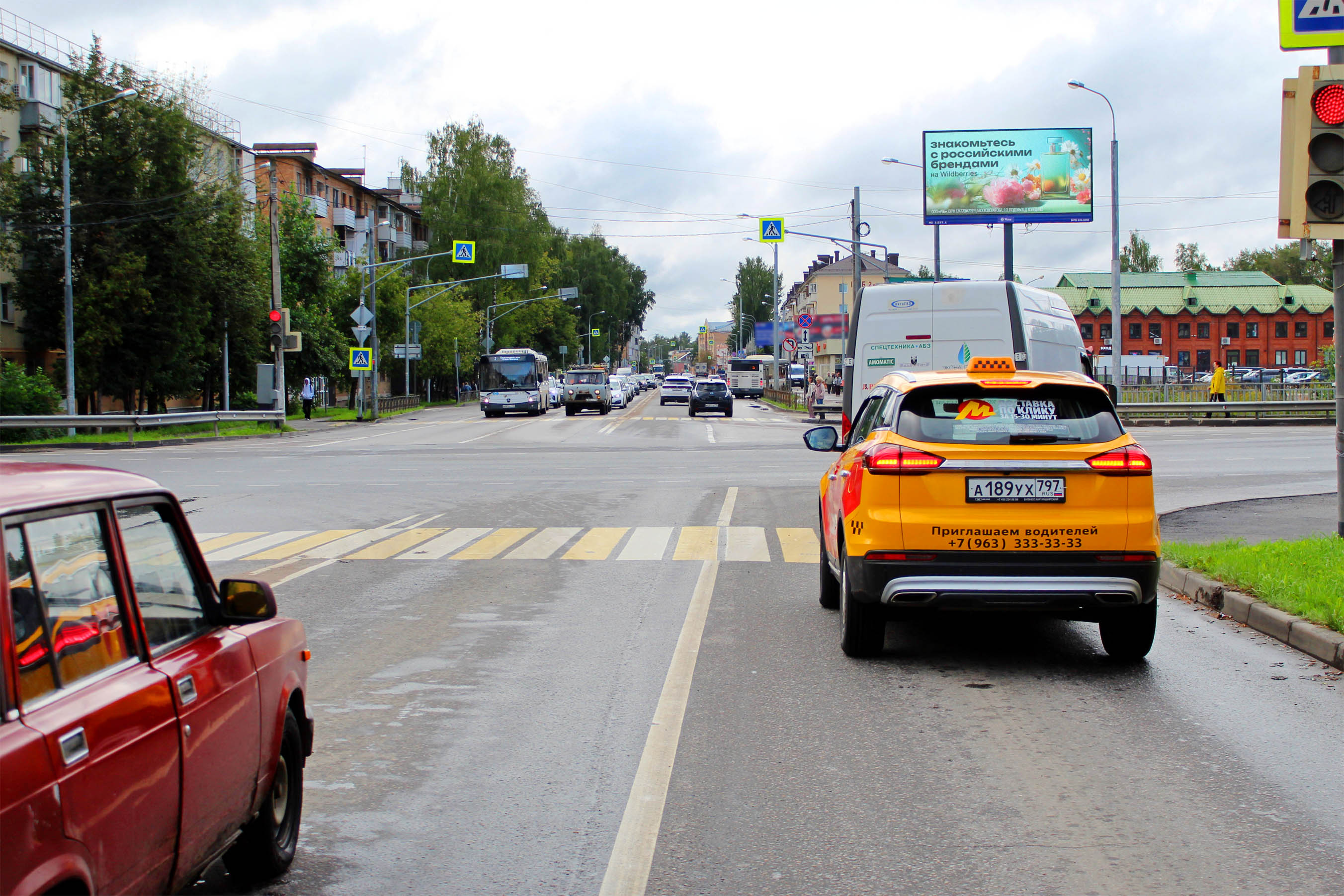 Реклама 3x6 по адресу Карла Маркса ул.  41/65 напротив, Х с Волоколамским шоссе, (светофор)