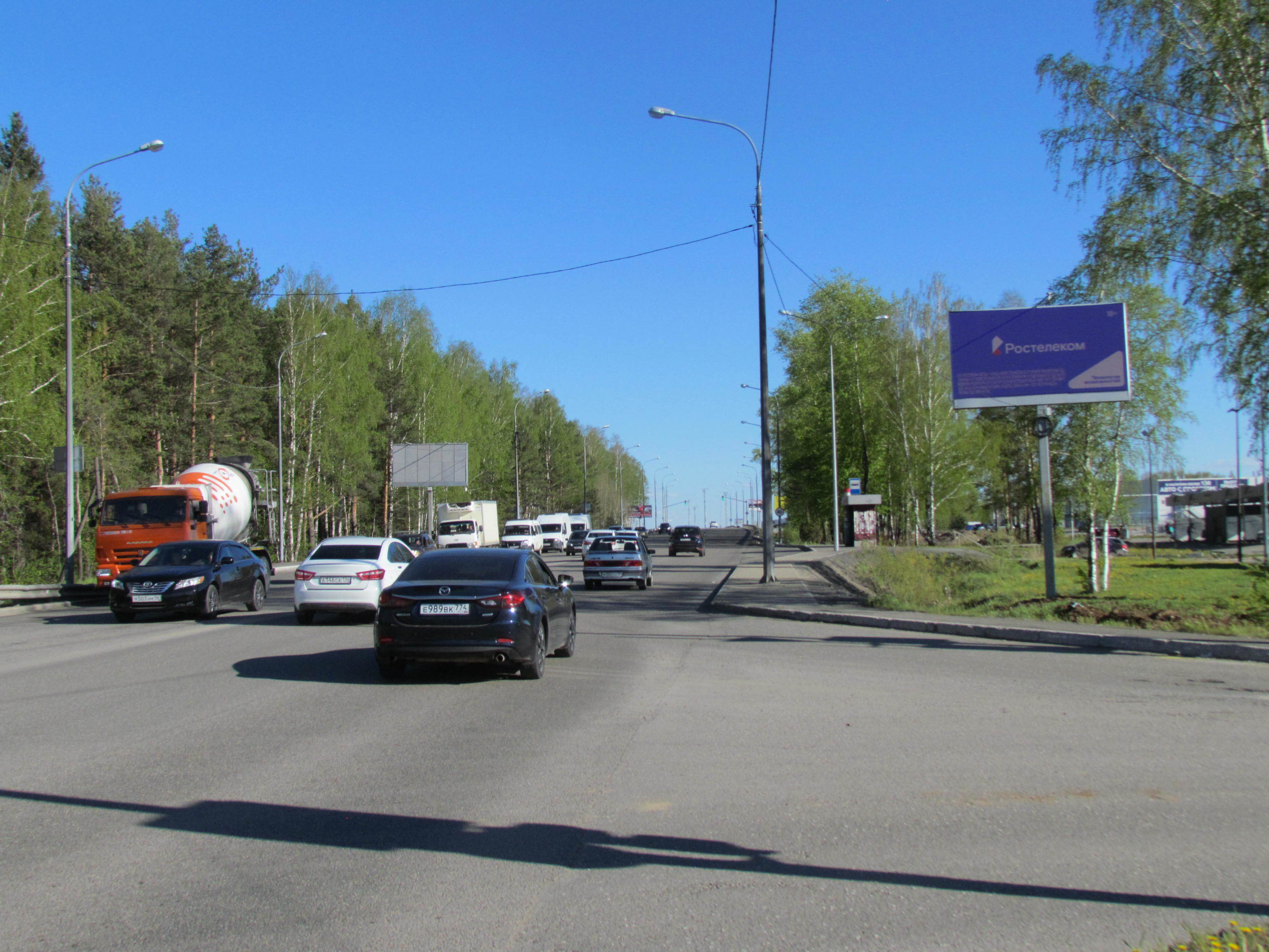 Реклама 3x6 по адресу Свердловское ш., со стороны ТРЦ Депо (направление из Н. Тагила)