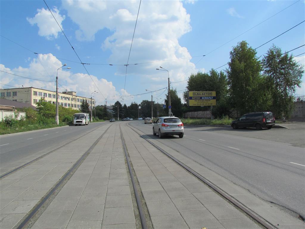 Реклама 3x6 по адресу Индустриальная ул., управление ЖБИ, при подъезде к НТМК