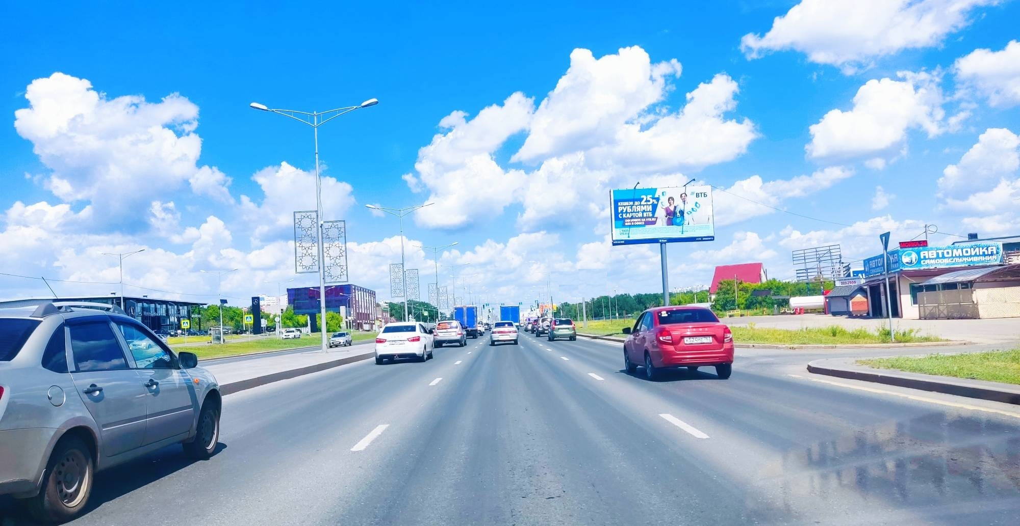 Реклама 3x6 по адресу Московское ш., 17 км, д. 4а (ресторан Старый замок, 200 м до Алма-Атинской ул.)