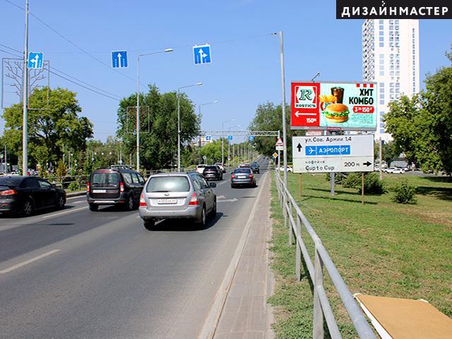 Реклама 3x6 по адресу Ново-Садовая ул., Академика Платонова ул., д. 1, корп. 1,  напротив ТРЦ Мегасити