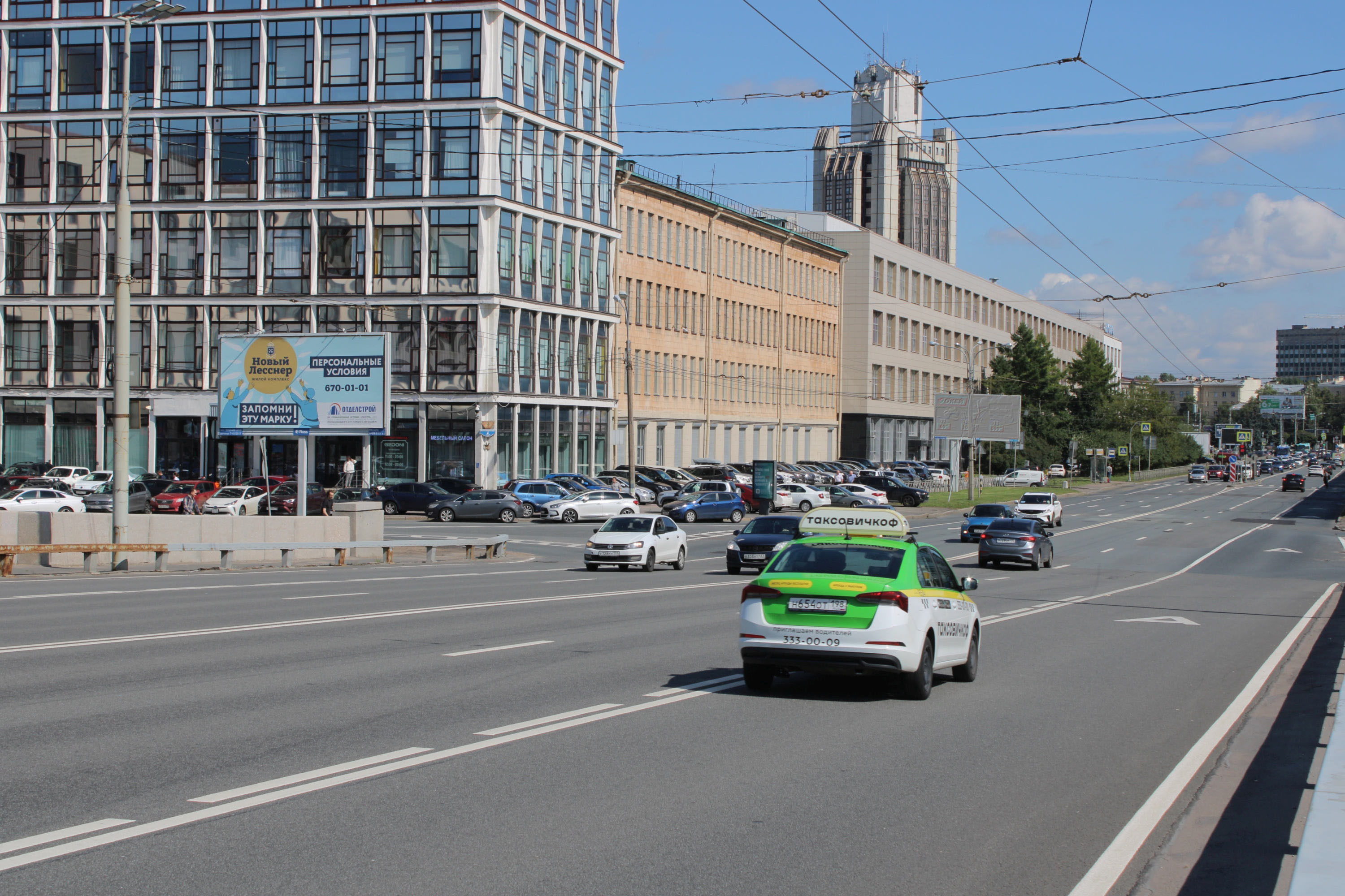 Реклама 3x6 по адресу Кантемировская ул. 2 / Кантемировский мост (р/п съезд с моста)