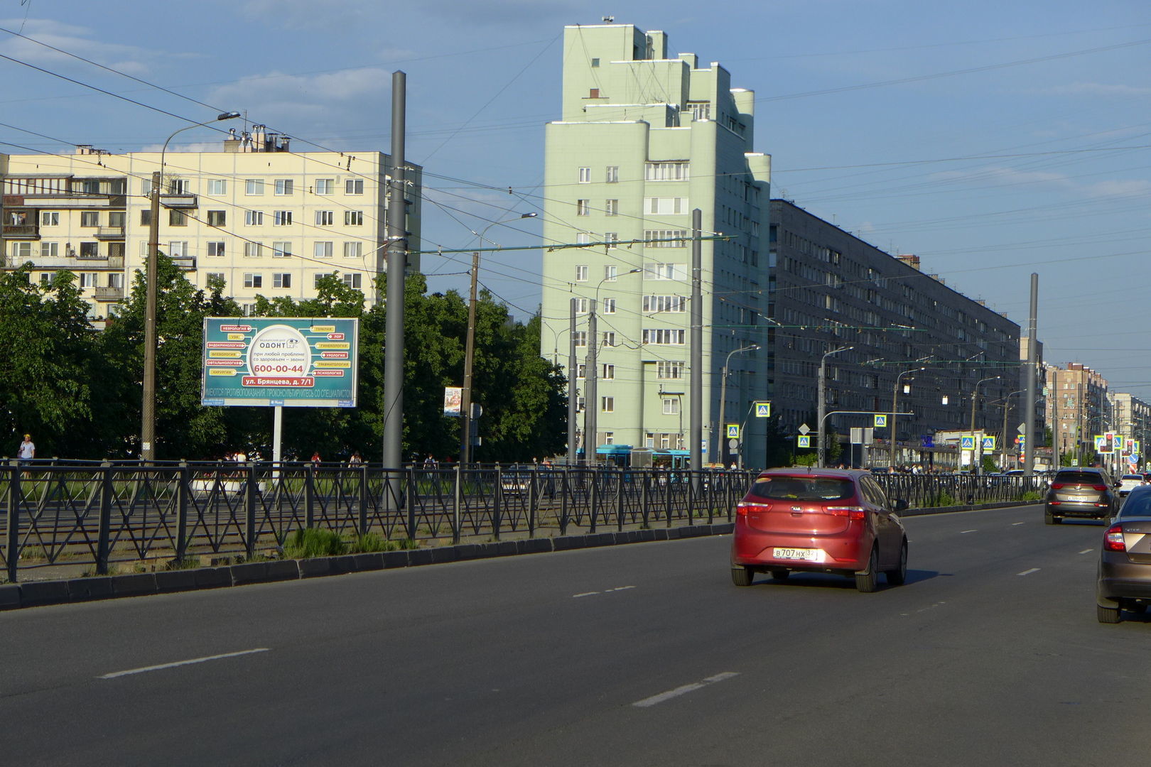 Реклама 3x6 по адресу Просвещения пр. 80 к.2 / гипермаркет "О`Кей" (к Гражданскому пр.)