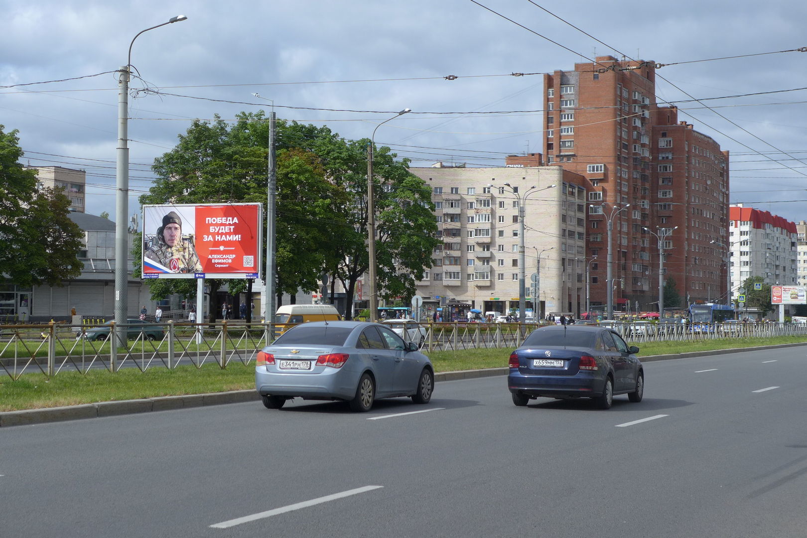 Реклама 3x6 по адресу Гражданский пр. 114 к.1 / ст.м. "Гражданский пр." (из центра)