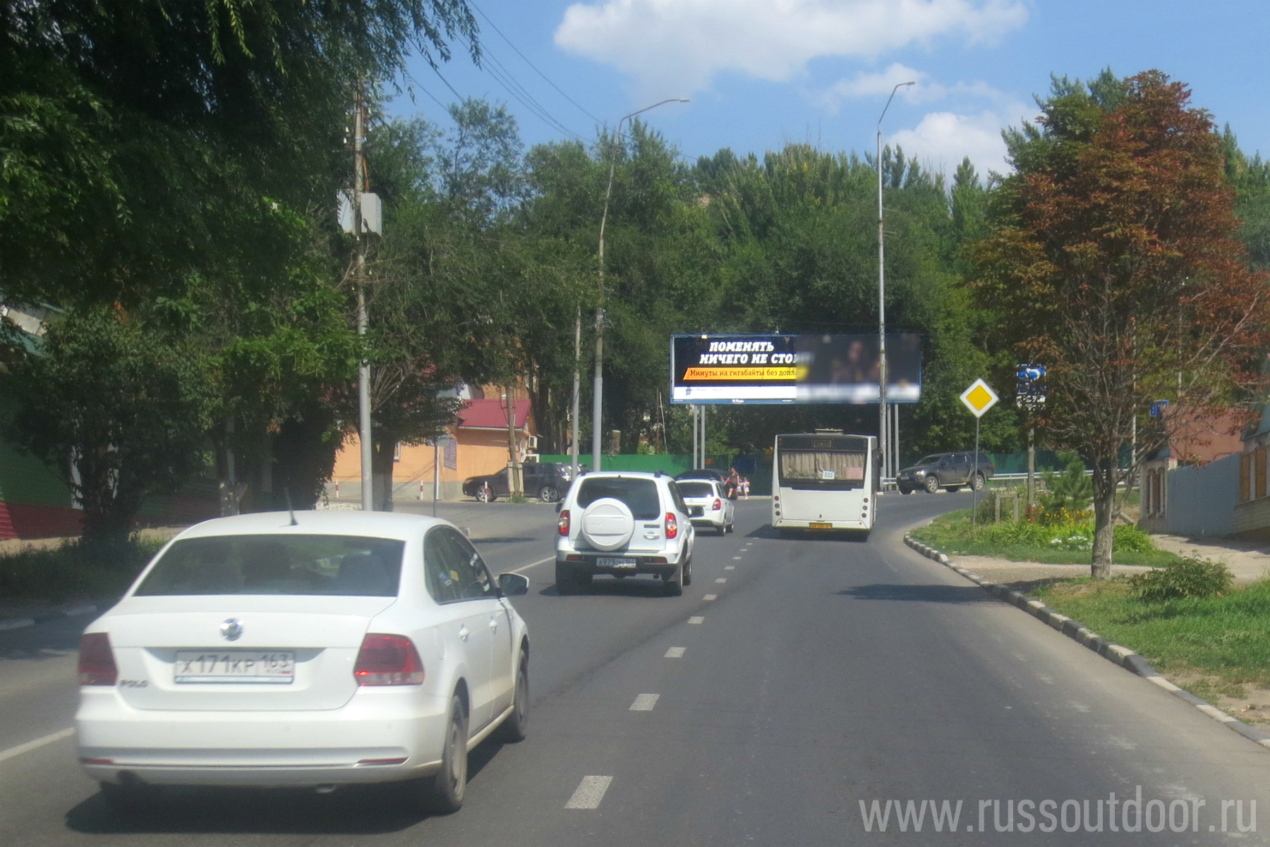 Реклама 3x6 по адресу Мясницкая ул. (Парк Победы) (левый)