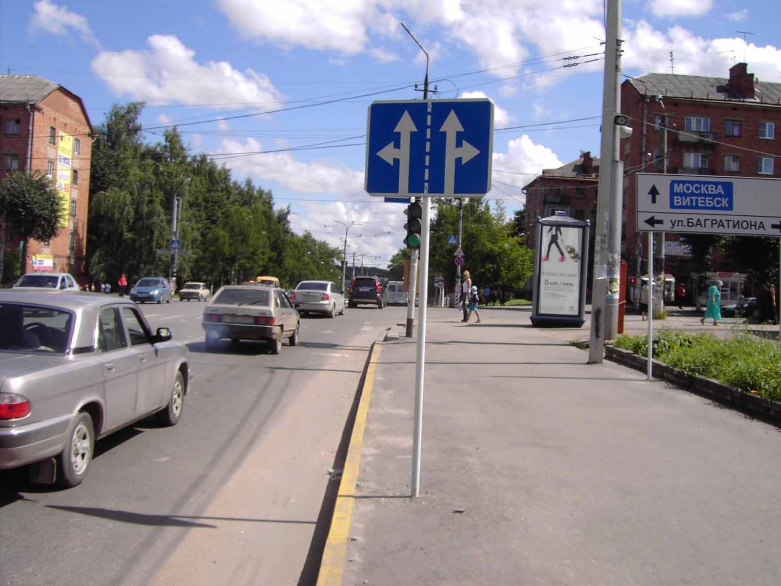 Реклама 1.4x3 по адресу Нахимова ул./ Багратиона ул. (микрорынок)