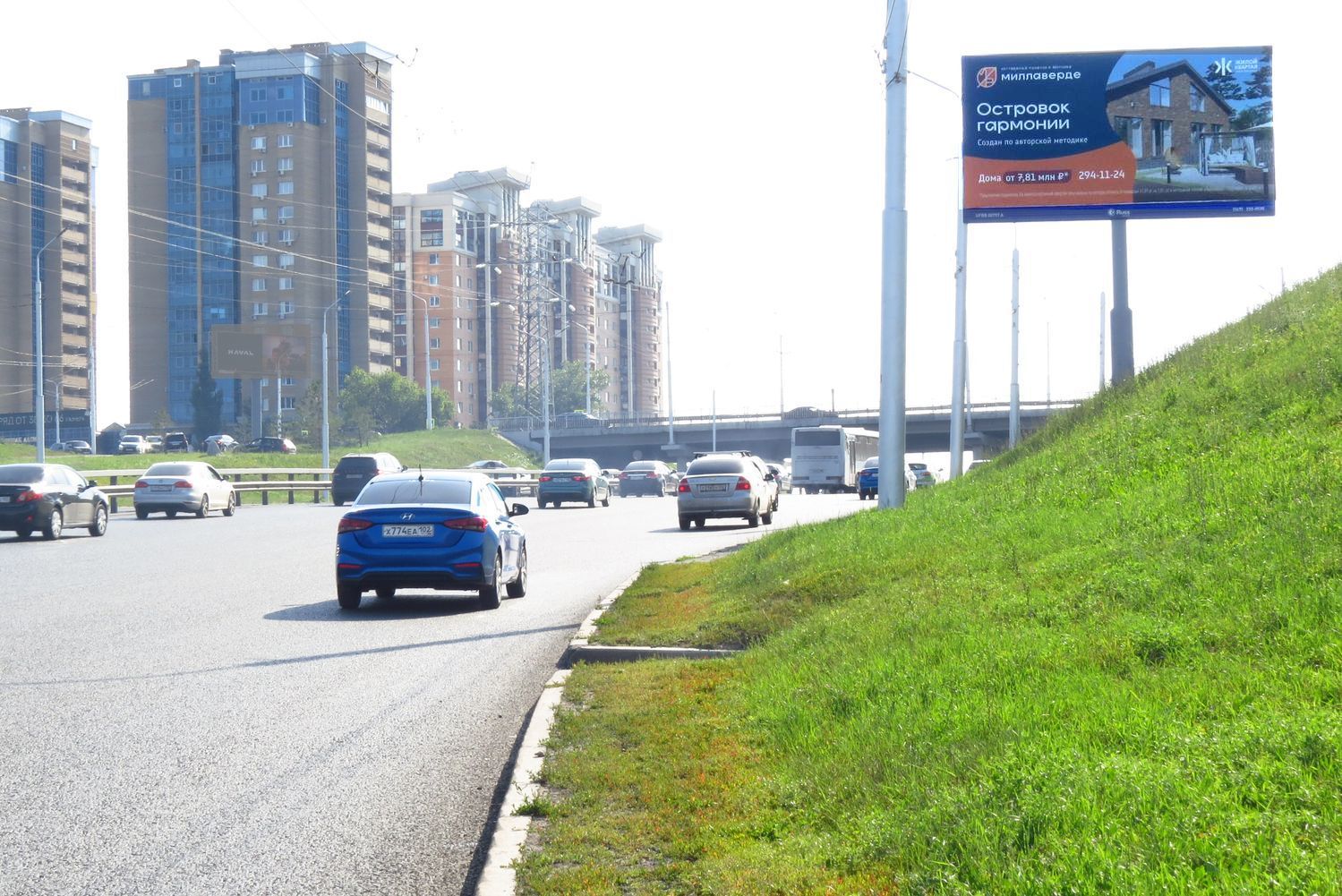 Реклама 3x6 по адресу ул. Сипайловская, рядом со зданием № 20 по ул. Энтузиастов