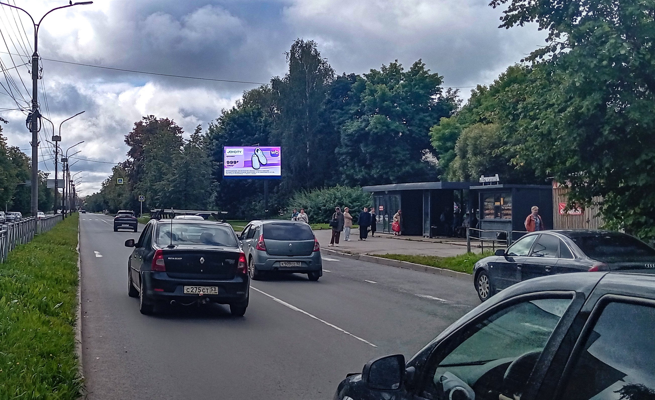 Реклама 3x6 по адресу Ломоносова ул.   2, (светофор)