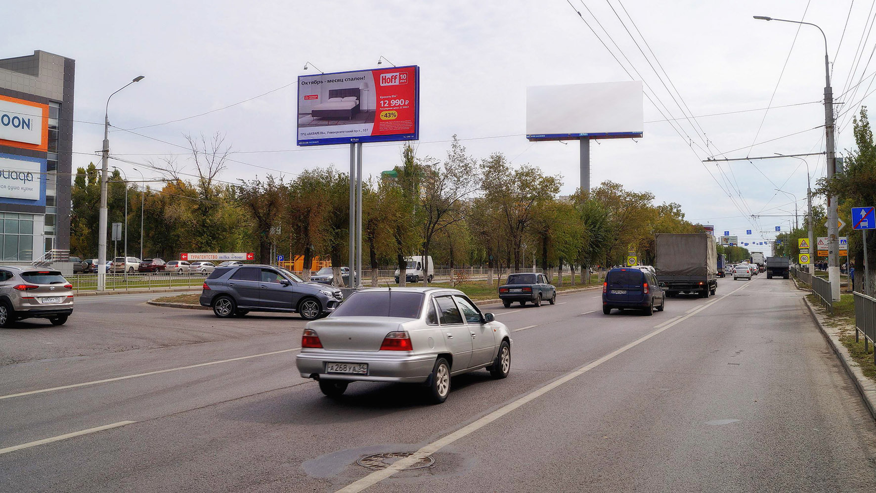 Реклама 3x6 по адресу Маршала Жукова ул. (Мебельный центр "AURA")