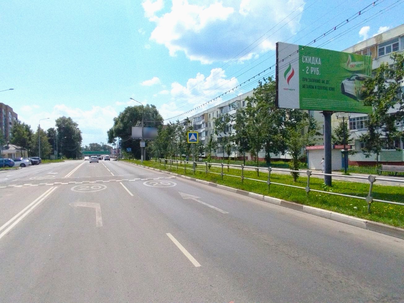 Реклама 3x6 по адресу ул. Ново-Солдатская, около д. 14, слева