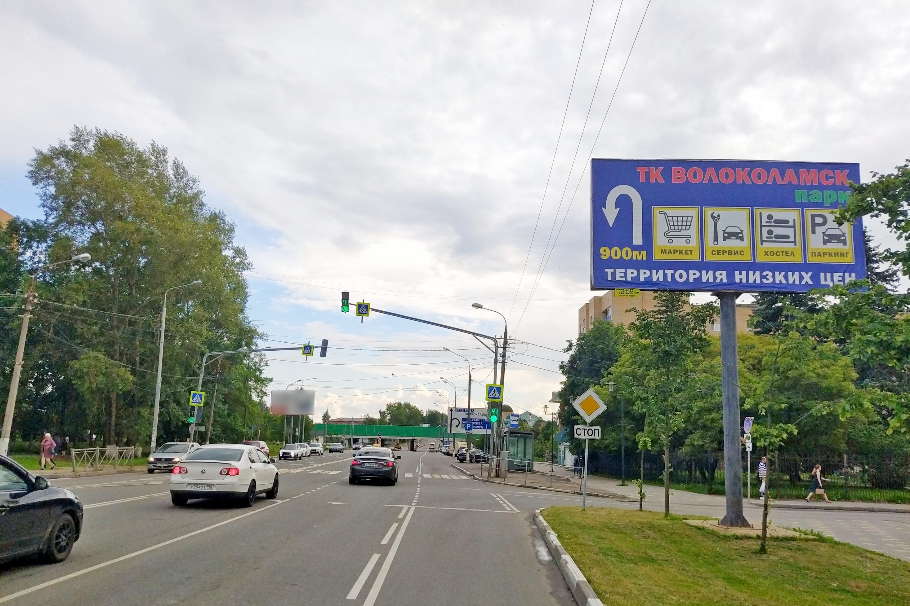 Реклама 3x6 по адресу ул. Ново-Солдатская, поворот на проезд Строителей, слева
