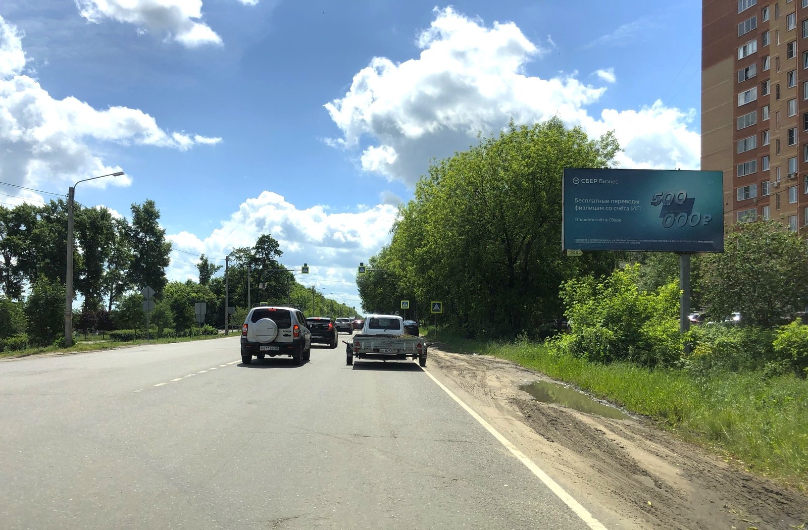 Реклама 3x6 по адресу ул. Зелинского, напротив д. 10