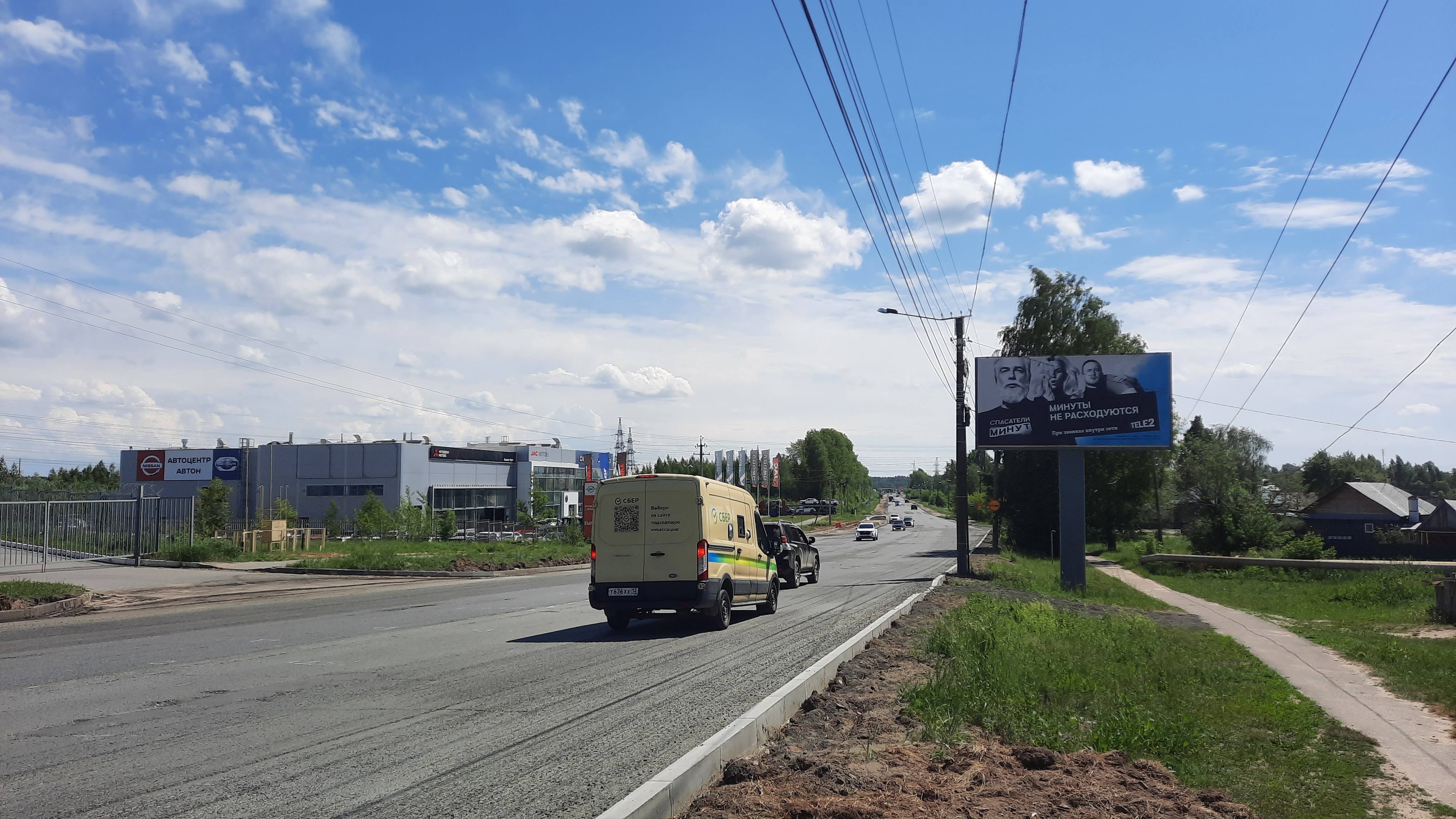 Реклама 3x6 по адресу Кокшайский пр-д   2 А восточнее (Б. Чигашево ул.)